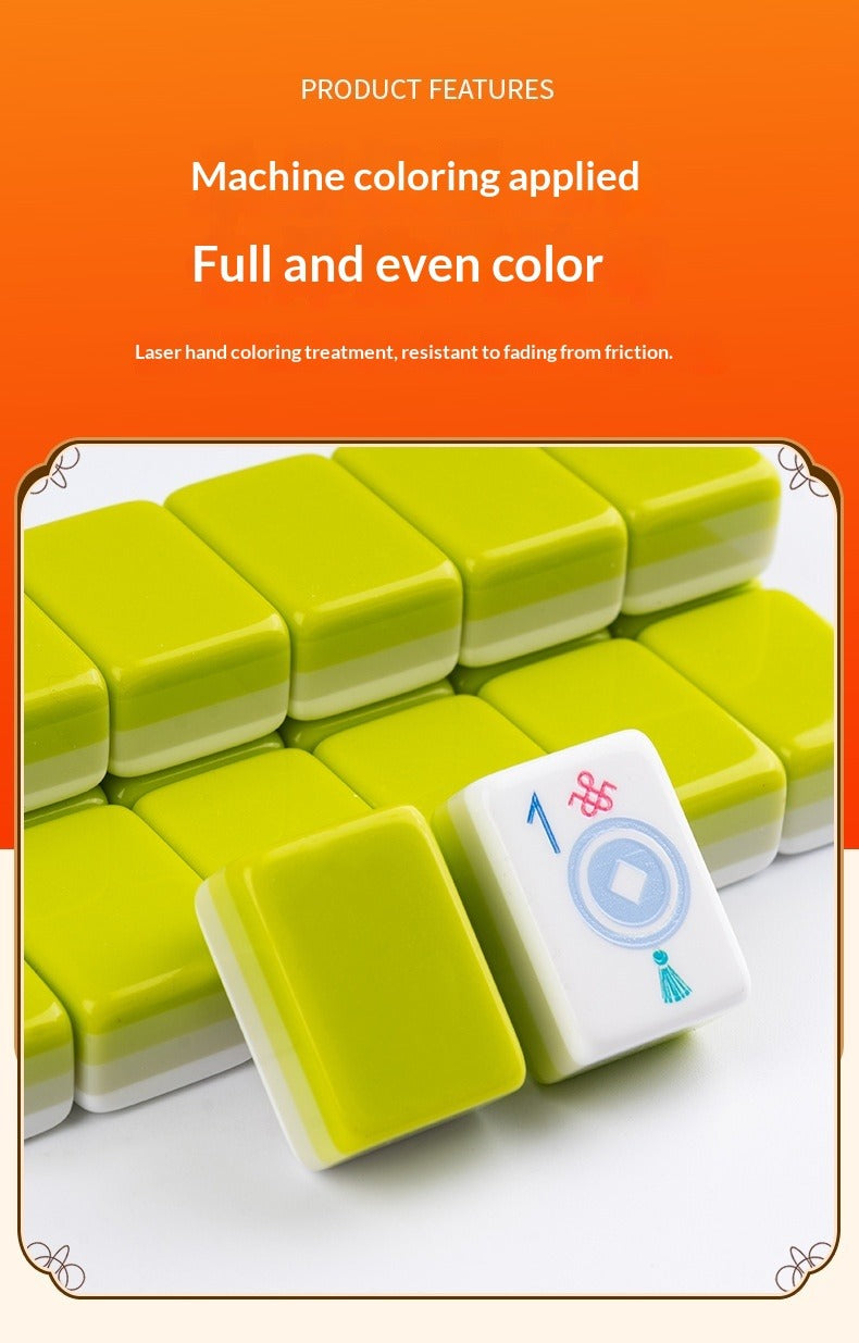 American Mahjong Acrylic Tile Set with 4-Layer Storage Box