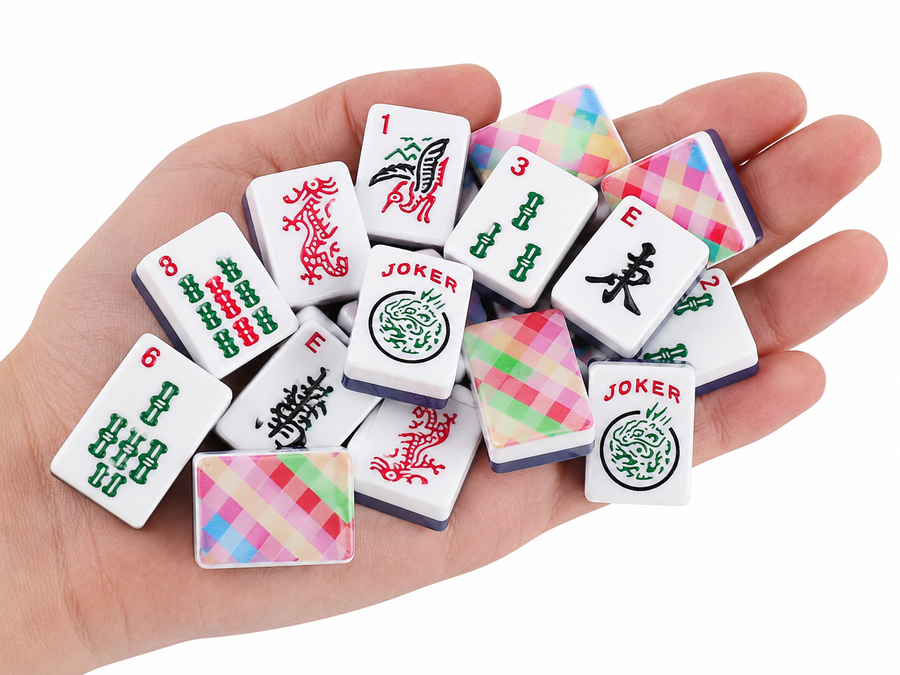 166 Colorful Acrylic American Mahjong Tiles