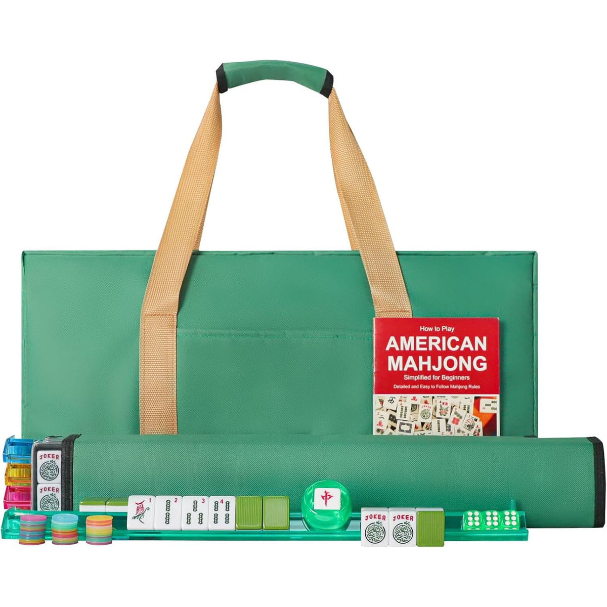 Foldable Mahjong Storage & Travel Organizer Bag