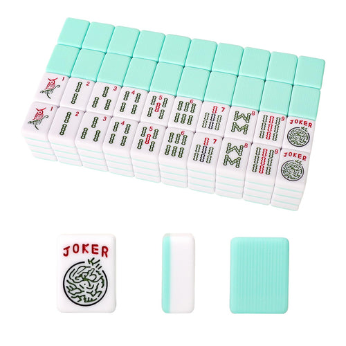 166 Green American Mahjong Tiles – 1.2 in, Tiles Only