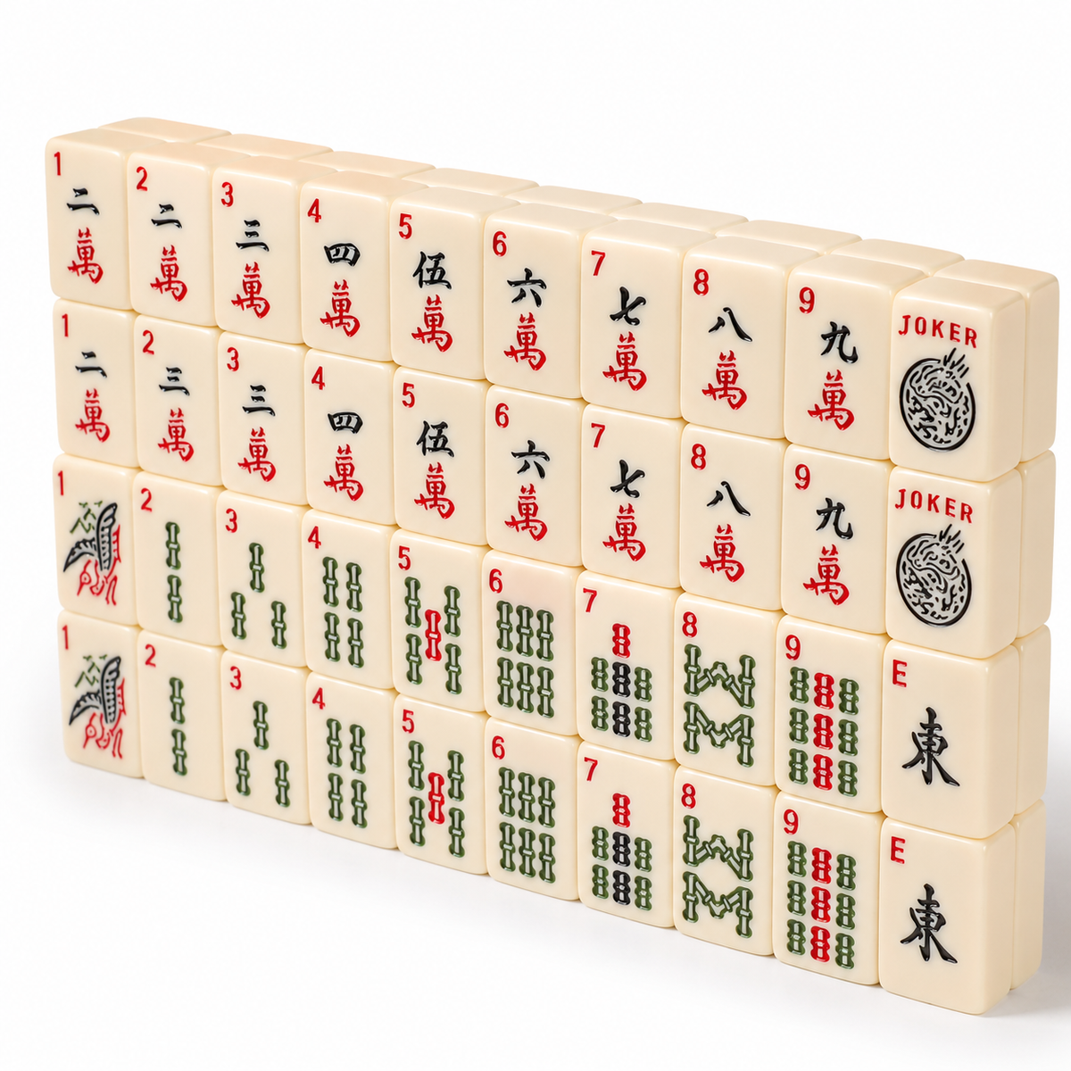 166 Ivory American Mahjong Tiles – 1.2 in, Tiles Only