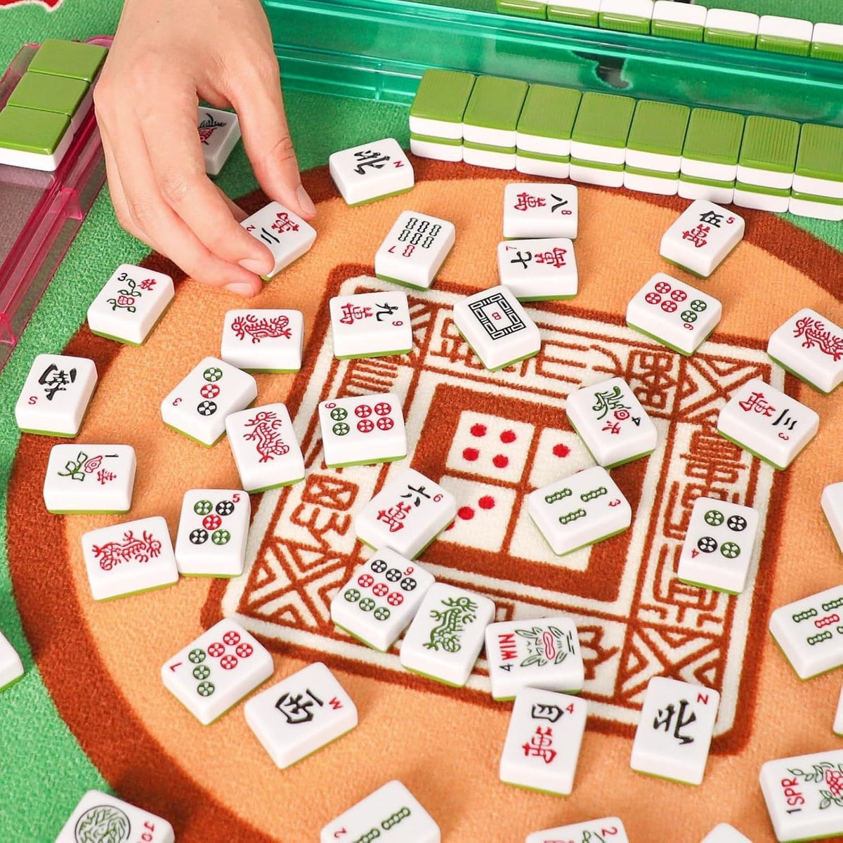 Portable Acrylic American Mahjong Set – Blue or Pink