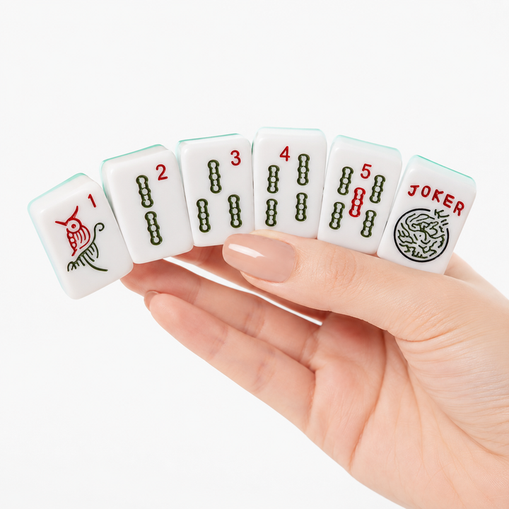 166 Green American Mahjong Tiles – 1.2 in, Tiles Only